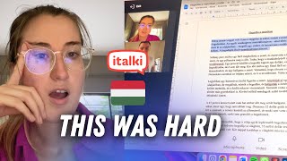 Watch me take a Hungarian lesson online (as a beginner-ish?) 🇭🇺