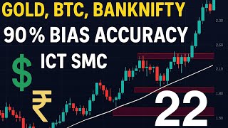 CASE STUDY 22 | Gold BTC BANKNIFTY | Smart Money BIAS Strategy 90% Accuracy