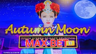 Autumn Moon: Dragon Link, 10 Cent Denom Max Bet.