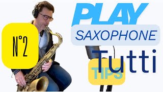How playing the saxophone in a big-band section ! N°2 :" Shiny Stockings " (Extrait 1) #saxophone