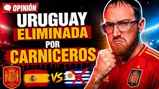 FOOTBALL WON: URUGUAY ELIMINATED FROM THE WORLD CUP | SPAIN VS URUGUAY REACTION