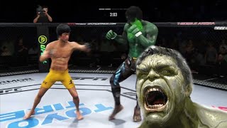 UFC4 | Bruce Lee vs HULKINATOR (EA Sports UFC 4) wwe mma