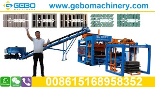 QT4-15 Block Machine in Action: Colorful Paver,Standard Brick,Hollow Block for Botswana and Zimbabwe