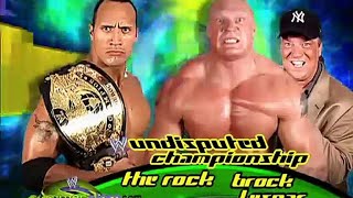 WWE SummerSlam 2002 The Rock (c) vs Brock Lesnar Full Match