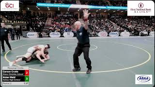 Nolan's Finals Match at the 2025 Alaska State Wrestling Tournament