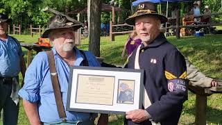 NWT presents a Certificate of Appreciation to Chuck Kindle
