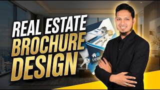 How to make Real Estate Bi-Fold Brochure Design 2026 | Graphic Design Tutorial | Promotix