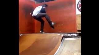 Speedlab Wheels team rider Joe Fitzpatrick casts a 360 flip Texas plant @ the Vu mini #speedlabteam