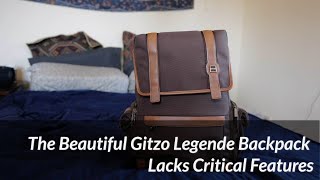 The Beautiful Gitzo Legende Backpack Lacks Critical Features
