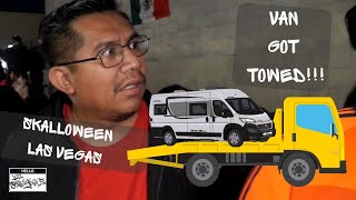VAN GOT TOWED PRANK IN LAS VEGAS /SKALLOWEEN 10-18-25 / SKANDALOSAS 702 / LOS SKALLEJEROS VLOG!!!