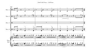Christopher Cerrone: "Don't Look Down" (Score-Follow) ft. Sandbox Percussion & Conor Hanick