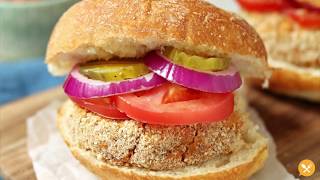 5-Ingredient Sweet Potato Burger and Herb Carrot Fries