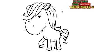 How to Draw a Pony for Kids
