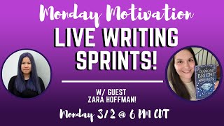 Monday Motivation 💻 Boost Your Productivity with Live Writing Sprints! | 3/2 @ 6 PM CDT