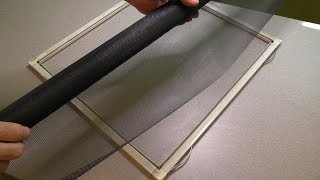 How to Rescreen a Window Screen