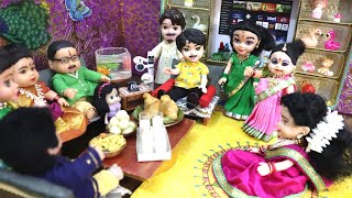 Mini Marriage Part 1- Pellichoopulu l Mini Aloo Onion Samosa & Badam Milk l Mini Foodtube
