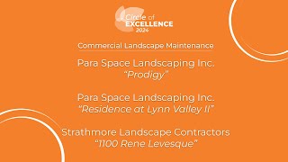 2024 Circle of Excellence: Commercial Landscape Maintenance