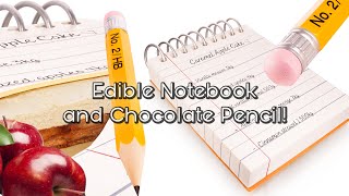 Hidden Cake Inside a Chocolate Notebook!