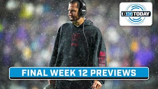 Final Week 12 Previews; Wisconsin's Luke Fickell Previews Indiana & Recaps Washington Win