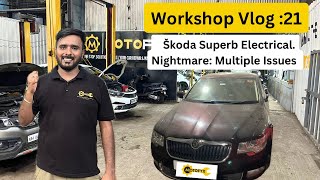 A Day At MotoFyx Workshop 🔧| Skoda Superb Multiple Electrical issues 🤯| Car Deliveries 🚘| Vlog 21