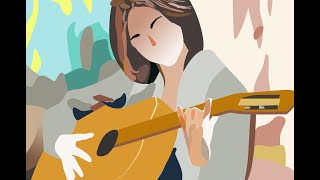 Girl Playing Guitar. Artwork - Vani Murarka. Music - Imad Fares