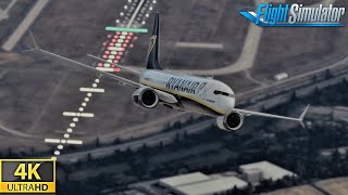 Microsoft Flight Simulator 2020 Boeing 737 MAX ULTRA GRAPHICS London Stansted Takeoff 4K