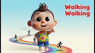 Best Action Songs for Kindergarten | Walking Walking Remix