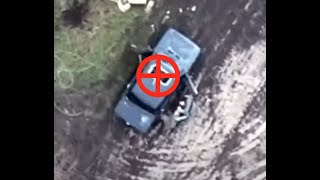 "Ukrainian Drone Drops Grenade Straight Through Sunroof Of Russian Military Vehicle"