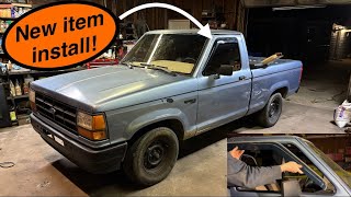 1988-92 Ford Ranger rain guard install-(in channel type).