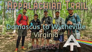 Appalachian Trail Hiking Northbound - Damascus to Rural Retreat, Virginia (May 2024) 77m [No Music]