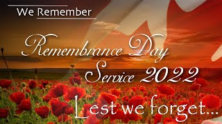 Remembrance Day Service 2022