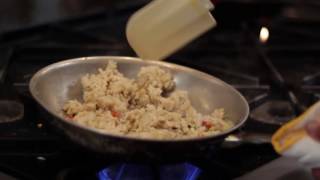 Missy Aust Cooking Chicken Risotto