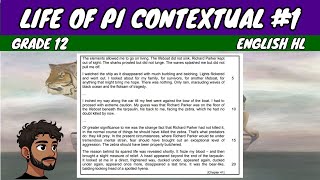 Life of Pi Contextual #1 | Grade 12 English HL