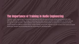 Mastering Audio Engineering Techniques for Sound Production.