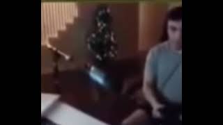 Man scares Christmas tree