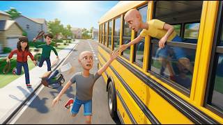 Classic Caillou Oversleeps / Misses the School Bus / Fails His Exam / Grounded
