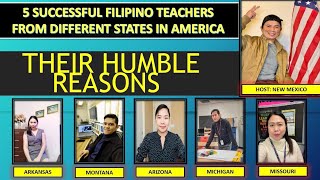 Humble Reasons: Successful Filipino Teachers in the United States of America🇵🇭🇺🇸💪💪
