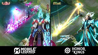 Alpha (MLBB) VS Yang Jian (HOK) : Skin Effects Comparison