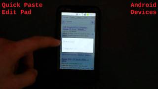 Quick Paste Edit Pad for Android Devices