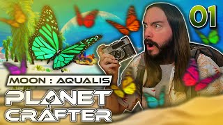 PREMIERS PAS SUR LES PLAGES DE AQUALIS | Planet Crafter - Moons Update