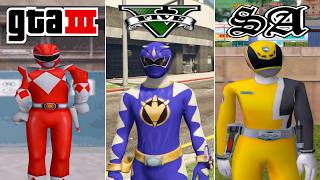 Power Rangers visited ALL GTA Games