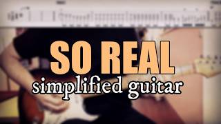 So Real - Jeff Buckley | Simplified Guitar cover with tabs #23