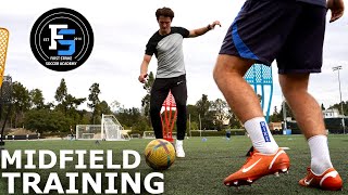MIDFIELDER Training Session | Improve Your Scanning, First Touch & Decision Making 
