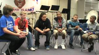 Shawn and Damar Interview Cougar Percussion Class