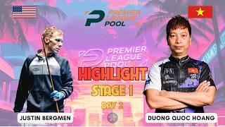 HIGHLIGHTS | Duong Quoc Hoang vs Justin Bergman | Stage 1 Day 2 | Premier League Pool 2026