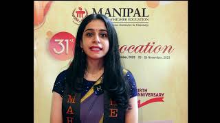 Dr Pallavi Taneja, Gold Medalist of Manipal College of Dental Sciences, Manipal, Year 2023