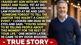 I Raised My Son Alone—At His Rehearsal Dinner, His Father-in-Law Mocked Me in Front of 200 Guests.