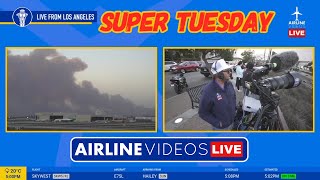 🔥 Palisades Fire Breaks Out as LAX Faces Extreme Winds | Live Coverage - January 7, 2025