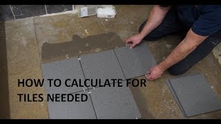 How to calculate tiles needed for non Architect or Engineer