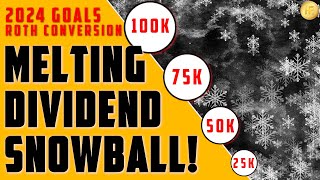 Melting Dividend Snowball | Rule 72T | Roth Conversion | 2024 Portfolio Goals
